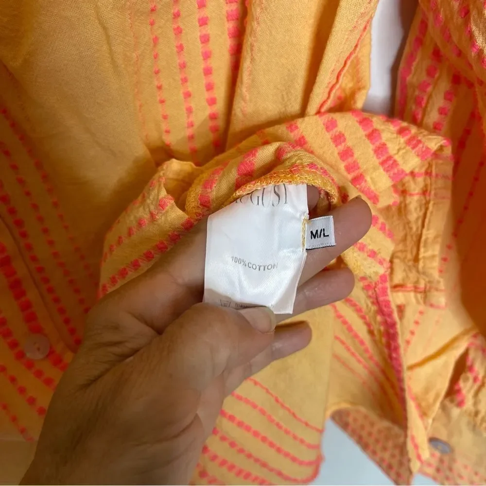 AUGUST Greek resort brand ZAKAR Shirt NWT